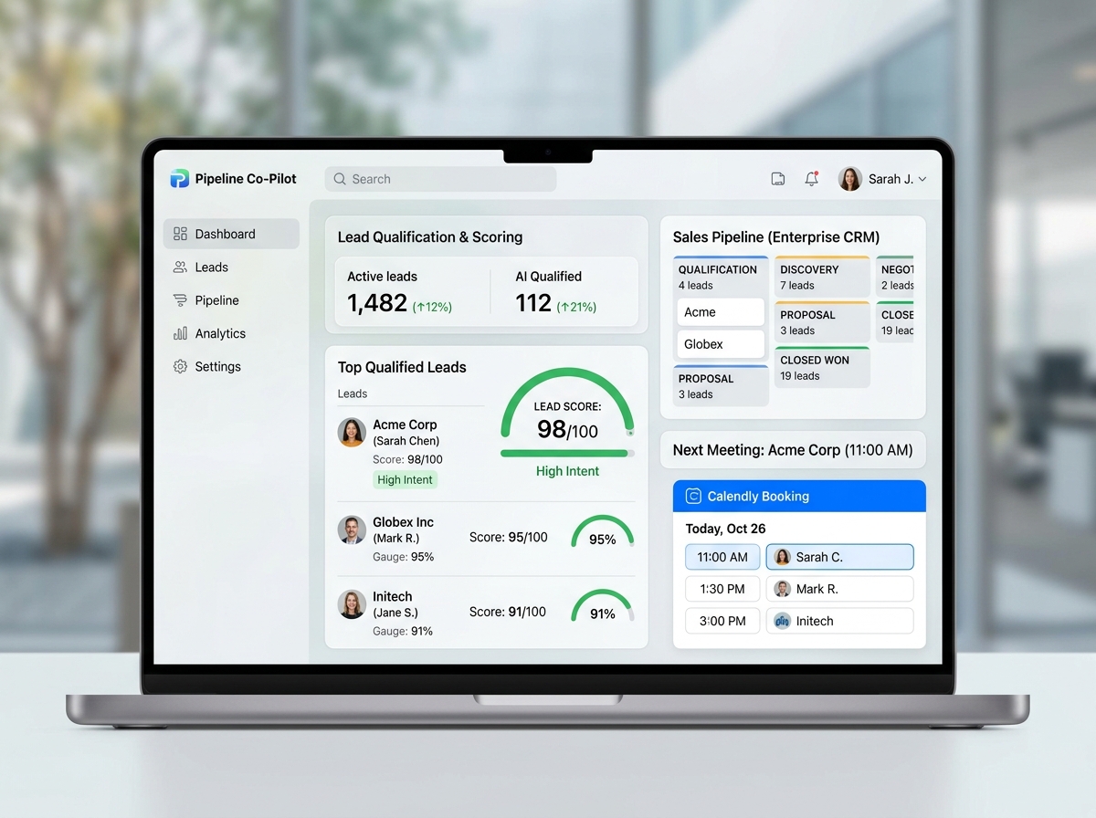 Sales AI Lead Qualification Dashboard